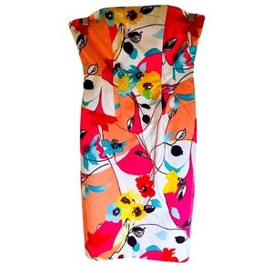 NWT‎ Sara Campbell Strapless Floral Dress, 4